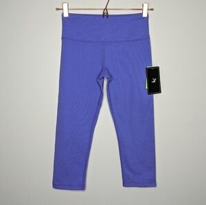 NWT Glyder Purple Crop Workout Leggings XS